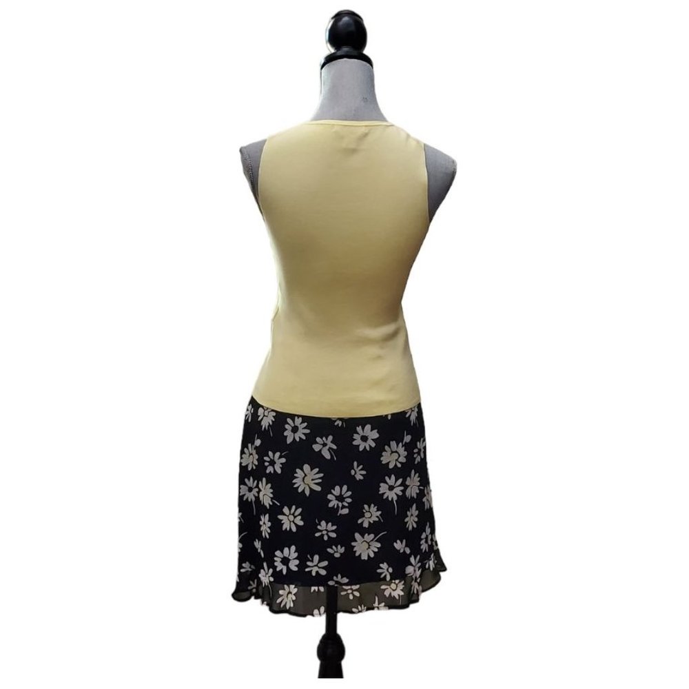 Petite Sophisticate Silk Stretch Cardigan & Shell Set | Like New  | XSP | Yellow - Picture 5 of 11